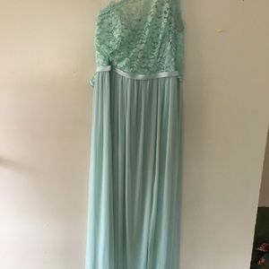 Sz 16 Mint Bridesmaid Dress